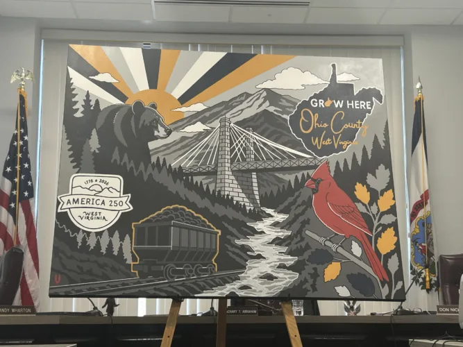 Ohio County Unveils Vondel Bell-Created America 250 Mural